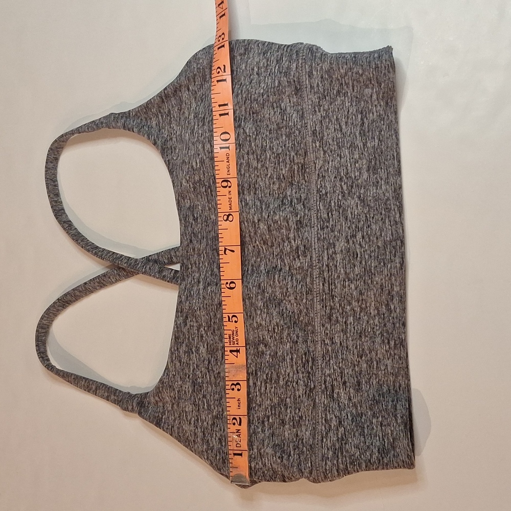 #146 Vuori Long Line Elevation Bra S Heather Gray T1305 - Picture 2 of 6